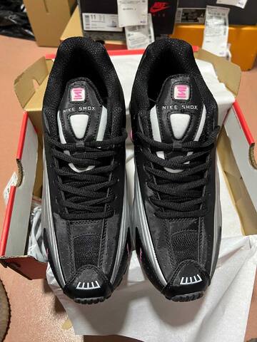 Nike Shox R4 Black Silver Pink Lifestyle (BS-87009)