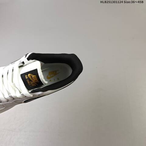 Nike Air Force 1 07 White Black Gold EU 36-45 Sneaker - Unisex BS-63130