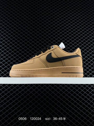 Nike Air Force 1 07 Tan Black EU 36-45 Casual - Unisex (BS-71662)