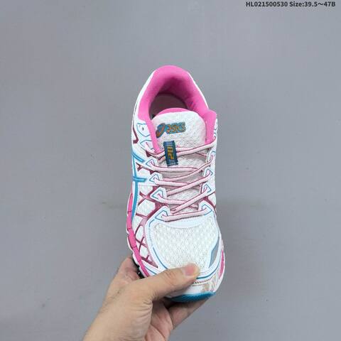 ASICS GEL-KAYANO 20 White Pink Blue Burgundy 39 5-47 Running Shoe Running Sneakers - Unisex (BS-68787)
