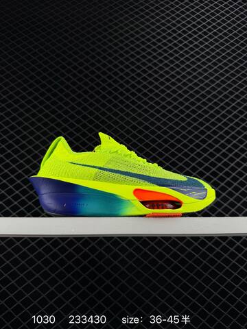 Nike Alphafly 3 Blueprint Neon Yellow Blue Orange 36-45 5 Running - Unisex (BS-74475)