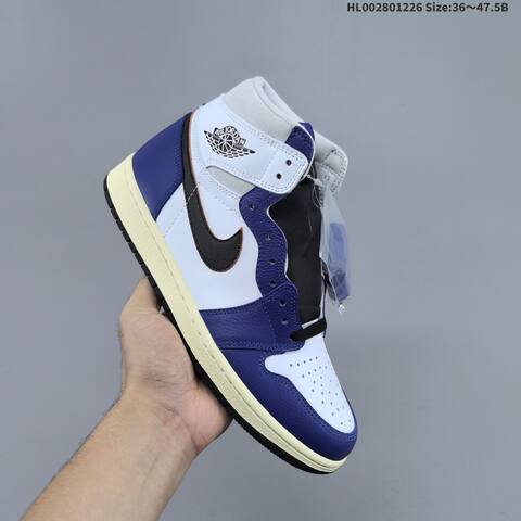 Air Jordan Air Jordan 1 Retro High OG White Royal Blue Black 36 47 5 Basketball - Unisex (BS-67272)