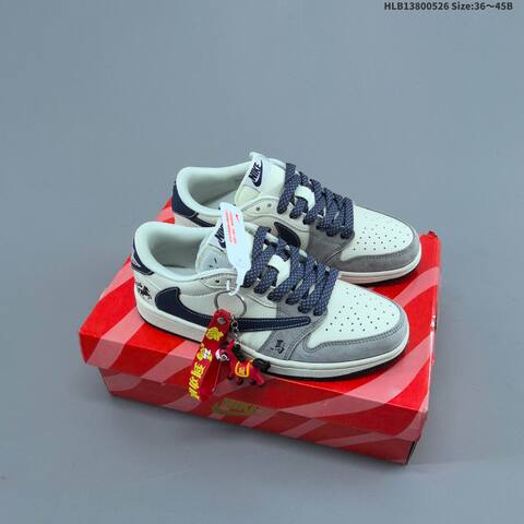 Nike Air Jordan 1 Low Cream Gray Navy Burgundy EU 36-45 Lifestyle - Unisex (BS-65864)