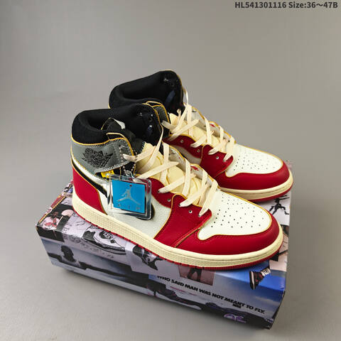 Jordan Union x Air Jordan 1 Retro High NRG Blue White Red Black EU 36-47 Basketball - Unisex BS-63547