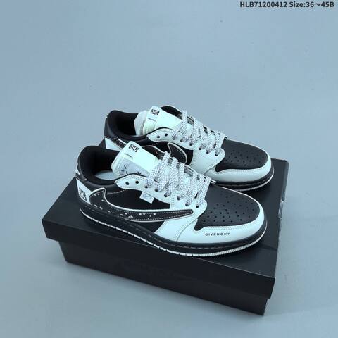 Nike Air Jordan 1 Black White 36 45 Lifestyle - Unisex (BS-66215)