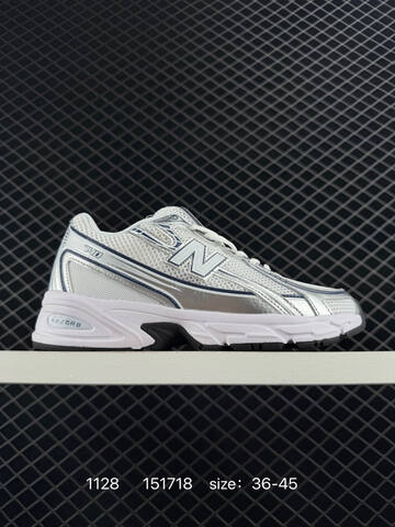 New Balance MR740 White Silver Navy EU 36-45 Running Shoe - Unisex (BS-82545)