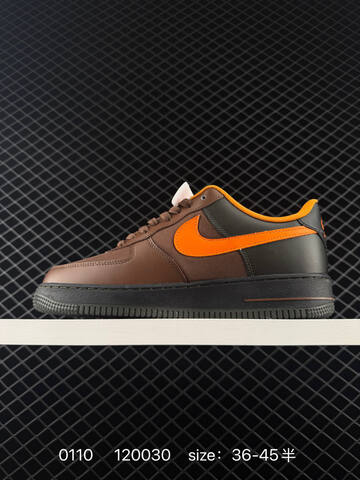 Nike Air Force 1 07 Brown Orange Black EU 36-45 Lifestyle - Unisex (BS-73217)