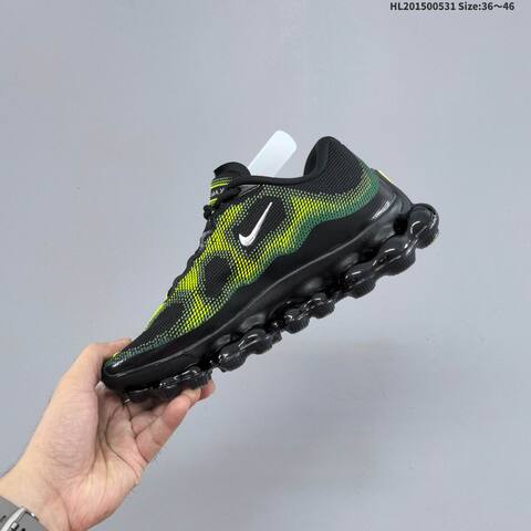 Nike Air Liquid Max Black Volt Green Silver EU 36-46 Running Shoe - Unisex (BS-60051)
