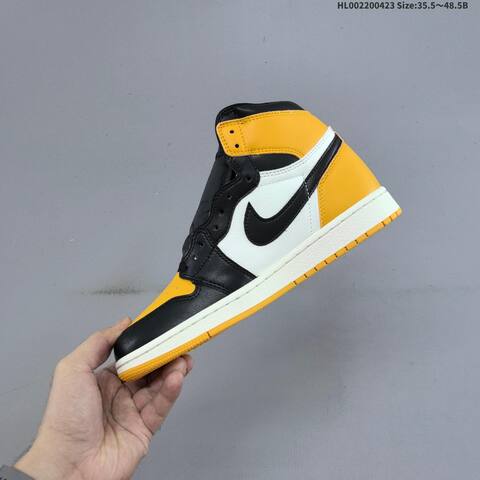 Jordan Air Jordan 1 High OG Taxi Black White 35 5-48 5 Basketball - Unisex (BS-66076)