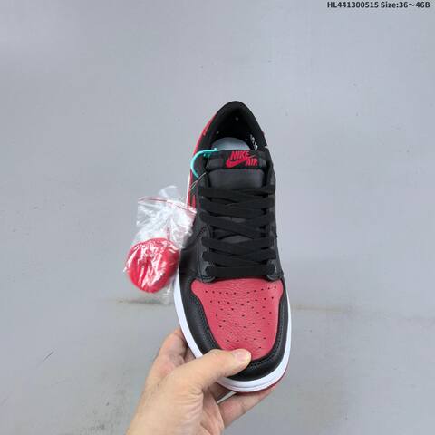 Jordan Air Jordan 1 Low OG Black Red EU 36-46 Basketball - Unisex (BS-65963)
