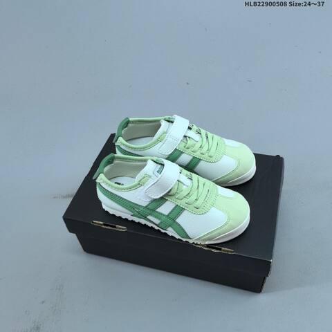 Onitsuka Tiger Mexico 66 Cream Brown Teal 24-37 Sneaker Casual Sneakers - Women's (BS-68854)