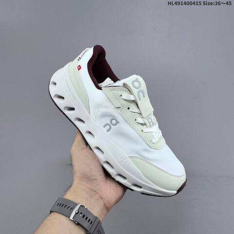 On Running THE ROGER Wildcard Cloud Tec White Off White Maroon EU 36-45 Running Shoe Running Sneakers - Unisex BS-69607