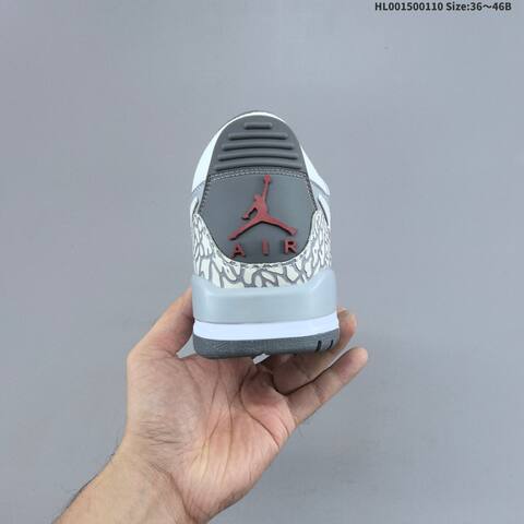Jordan Legacy 312 Low White Grey 36 46B Lifestyle - Women's (BS-67026)
