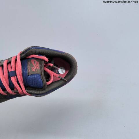 Nike SB Dunk Low Navy Blue Dark Brown Coral Light Olive EU 36-46 Skate Shoe - Unisex BS-61640