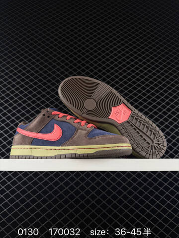 Nike SB Dunk Low Brown Navy Pink EU 36-45 Skate - Unisex (BS-72882)