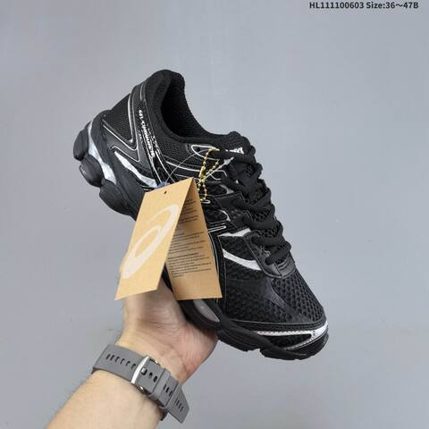 ASICS Gel Cumulus 16 Black Silver EU 36-47 Running Shoe Running Sneakers - Unisex BS-68768