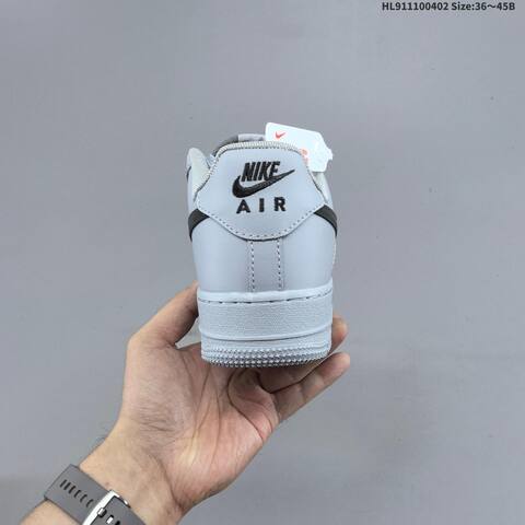 Nike Air Force 1 07 Wolf Grey Black White EU 36-45 Sneaker - Unisex (BS-60976)