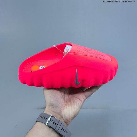 Nike Mind 001 Black Bright Red Grey EU 36-48 5 Slides - Unisex BS-60336