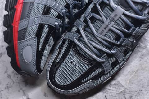 Nike P-6000 Grey Black Red Running Shoe BS-59671