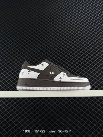Nike Air Force 1 Low Black White Light Blue 36-45 5 Lifestyle - Unisex (BS-74303)