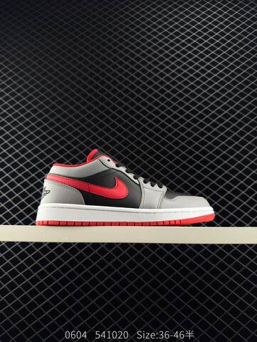 Jordan Air Jordan 1 Low Black Grey Red White EU 36-46 Basketball Shoe - Unisex (BS-81265)