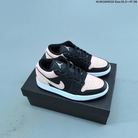 Jordan Air Jordan 1 Low Crimson Tint Black White 35 5-47 5 Basketball - Unisex (BS-65917)