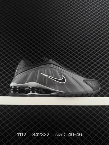 Nike Shox R4 Black Grey 36-46 Lifestyle - Unisex (BS-74236)