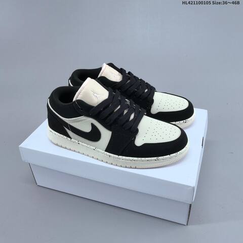 Nike Air Jordan 1 Low Black White 36-46 Casual - Unisex (BS-67088)