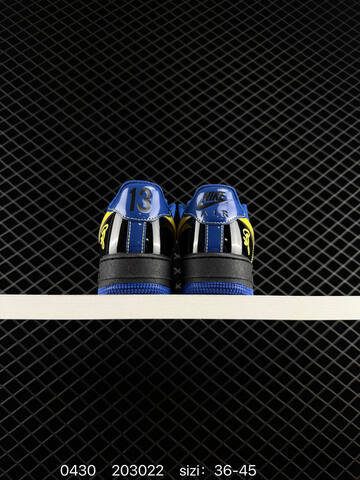 Nike Air Force 1 07 Low Black Blue Yellow EU 36-45 Lifestyle - Unisex (BS-71760)