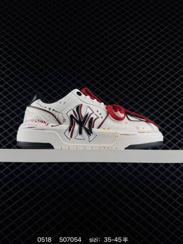 MLB 5cm Chunky Liner NY White Black Red Yellow EU 35-45 Skate Shoe Skate Sneakers - Unisex