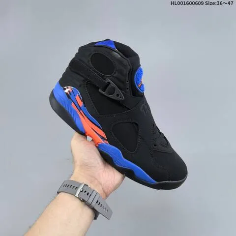 Jordan Air Jordan 8 Retro Black Blue Orange EU 36-47 Basketball - Unisex BS-65786