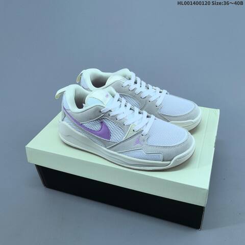 Jordan CMFT Era White Grey With Purple Accents 36 40B Casual - Women's (BS-66911)