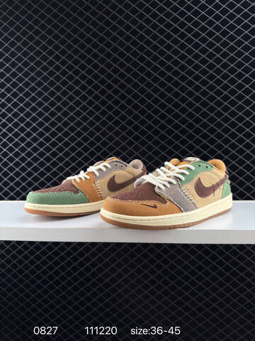 Jordan Air Jordan 1 Low DZ7292-831 Brown Tan Green Beige Gum EU 36-45 Sneaker - Unisex BS-80825