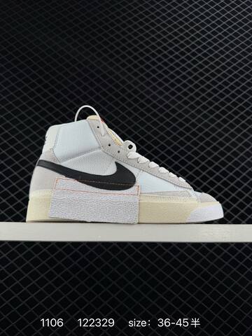 Nike Blazer Mid Pro Club White Red EU 40-45 Lifestyle - Men's (BS-74328)