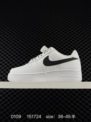 Nike Air Force 1 07 Low White Black EU 36-45 5 Lifestyle - Unisex (BS-73221)