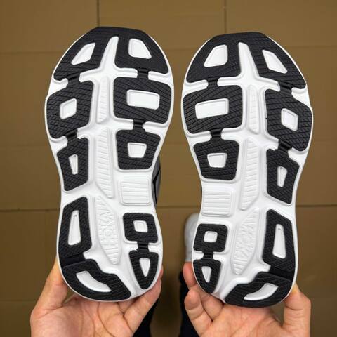 HOKA Bondi 9 Grey White Black Running Shoe Running Sneakers (BS-86910)