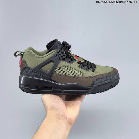 Nike Air Jordan Spizike Low Olive Green Black With Red Accents EU 36-47 5 Basketball - Unisex (BS-67277)