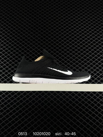 Nike Free 4 0 Flyknit Orange Black White EU 40-45 Running - Men's (BS-71491)