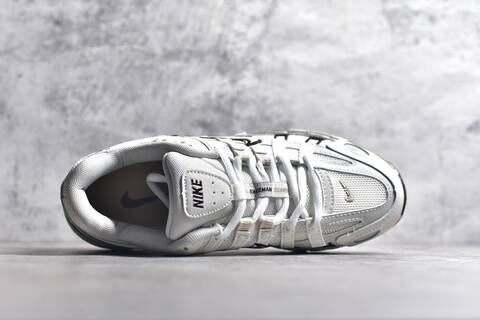 Nike P-6000 White Light Grey Olive Brown Running Shoe (BS-59682)