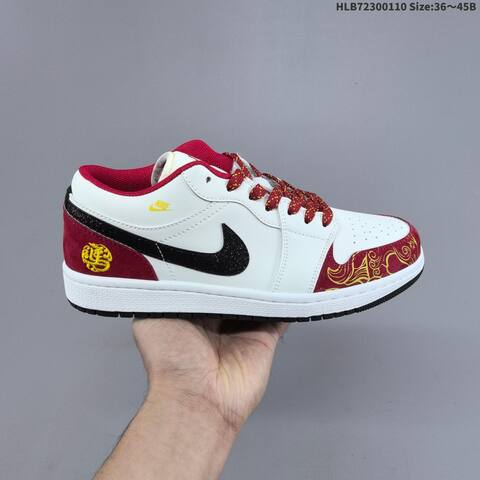 Jordan Air Jordan 1 Low x Travis Scott White Black Red EU 36-45 Lifestyle - Unisex (BS-67028)