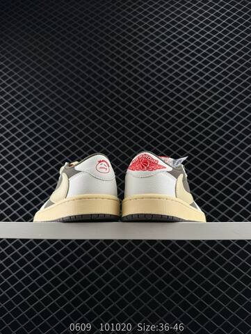 Jordan Travis Scott x Air Jordan 1 Low Reverse Mocha White Brown Cream Red EU 36-46 Sneaker - Unisex BS-81232