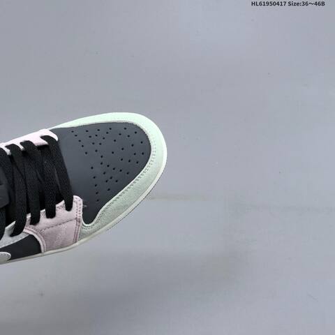 Jordan Air Jordan 1 Low IB7109-004 Grey White Black Pink EU 36-41 Basketball - Unisex (BS-66149)