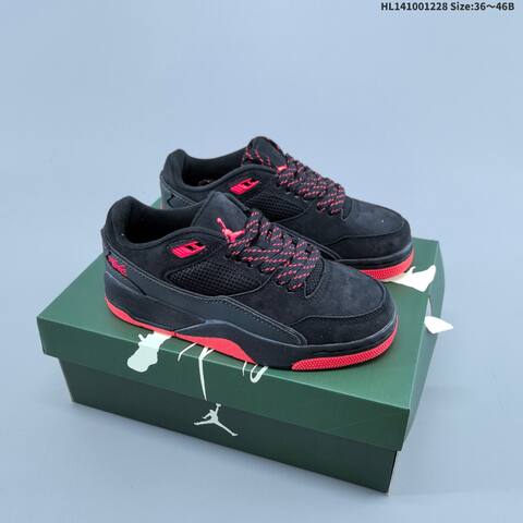 Jordan Air Jordan 4 Retro Black Red 36 46B Basketball - Women's (BS-67218)