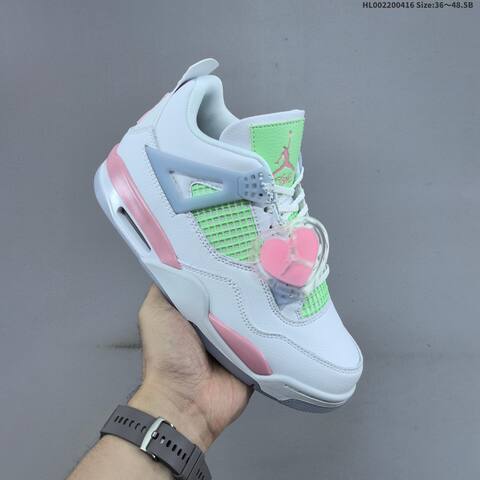 Jordan Air Jordan 4 Retro Valentine s Day White Pink Neon Green EU 36-48 5 Basketball - Unisex BS-66166