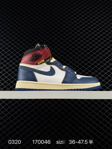 Jordan Air Jordan 1 Retro High OG White Blue Red Cream Black EU 36-47 5 Basketball Shoe - Unisex (BS-79642)