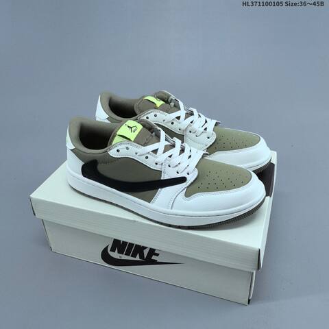 Nike Air Jordan 1 Low Travis Scott Reverse Mocha Black White Mocha EU 36-45 Casual - Unisex (BS-67097)