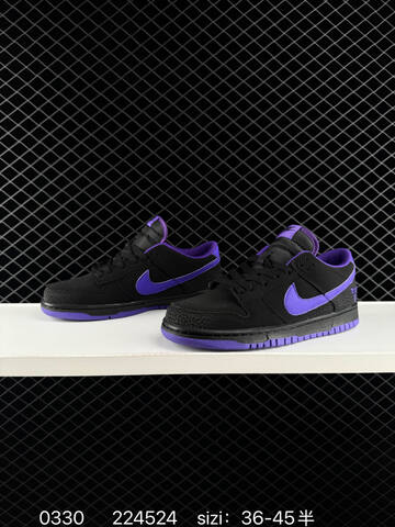 Nike SB Dunk Low Black Purple EU 36-45 Skate - Unisex (BS-72367)
