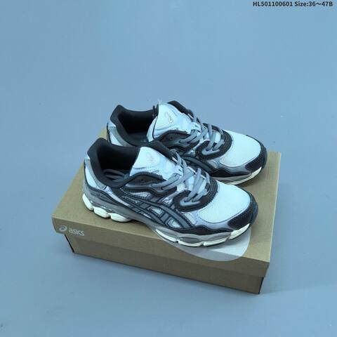ASICS GEL-NYC Black Silver Dark Green Cream EU 36-47 Running Shoe Running Sneakers - Unisex (BS-68774)