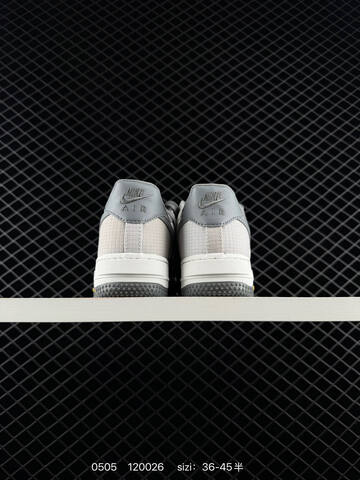 Nike Air Force 1 07 Light Grey White Dark Grey EU 36-45 Casual - Unisex (BS-71681)