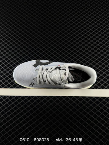 On Cloudmonster 2 Mist Grey Black Pale Yellow White EU 36-45 Running Shoe Running Sneakers - Unisex (BS-85176)